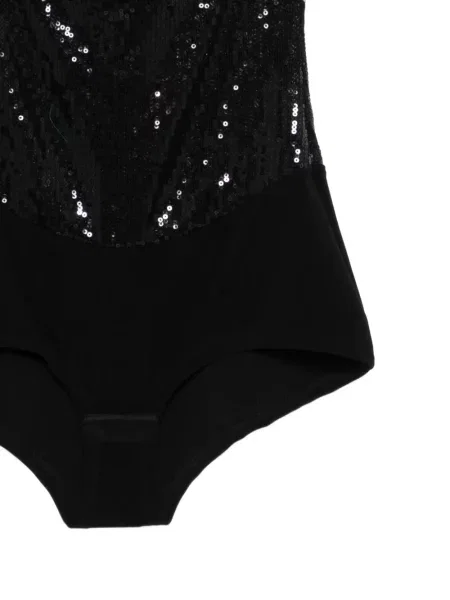 Top Atu Body Couture cu paiete negru