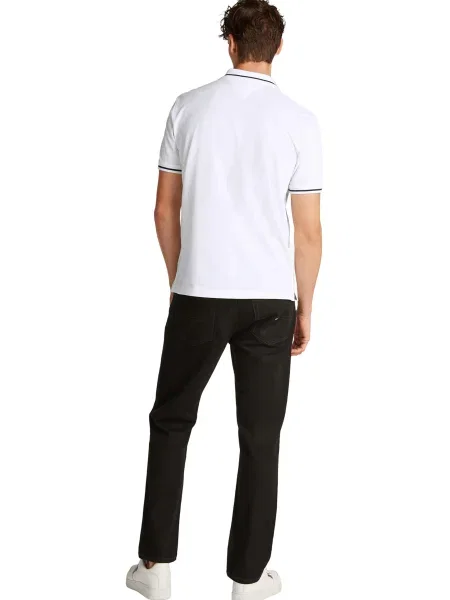 Polo majica Tommy Jeans črna