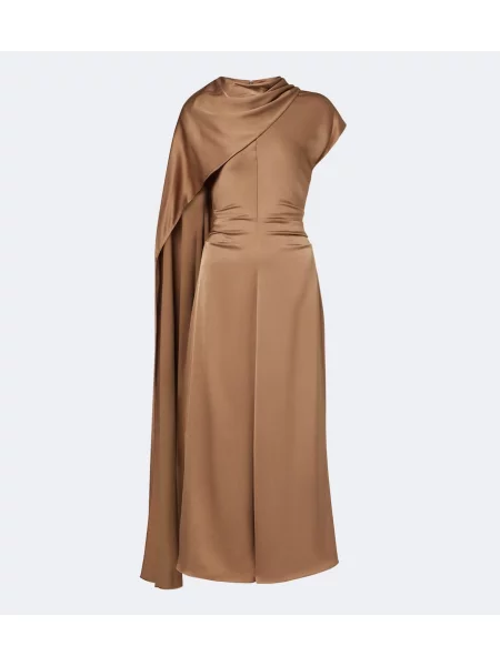 Rochie midi Simkhai din satin bej