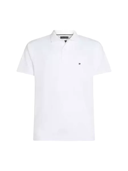 Koszulka polo o kroju regular fit z wyhaftowanym logo Tommy Hilfiger biała