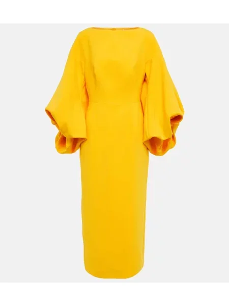 Midi obleka Roksanda rumena