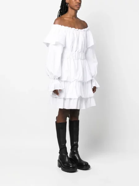 Mini šaty Philipp Plein biela