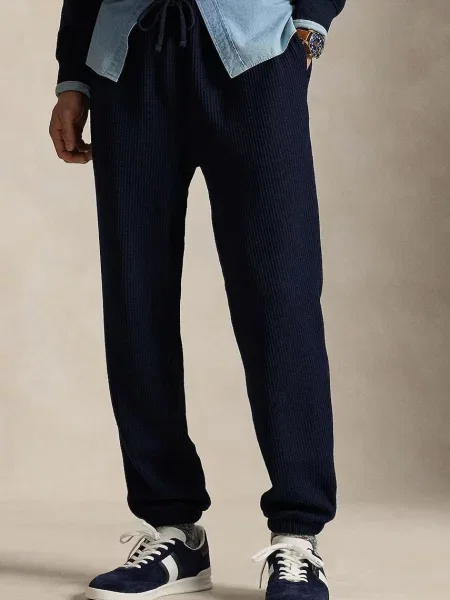 Спортивні штани Polo Ralph Lauren однотонні синій