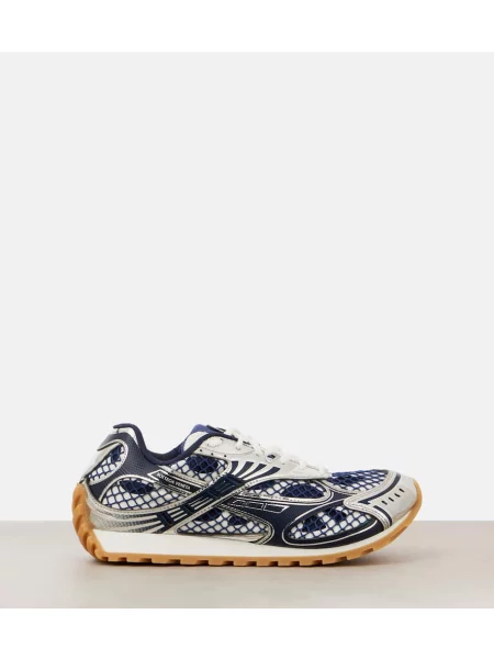 Sneakerși Bottega Veneta plasă albastru