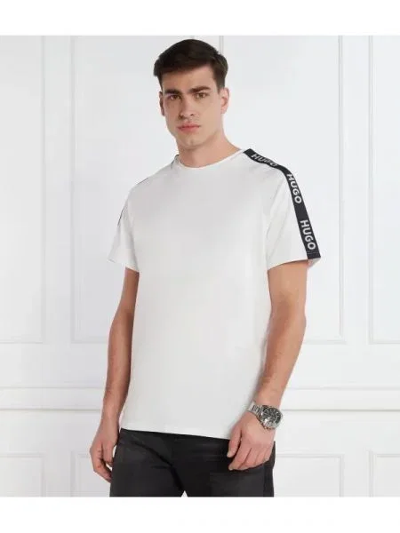 Hugo Tricou Sporty Logo alb