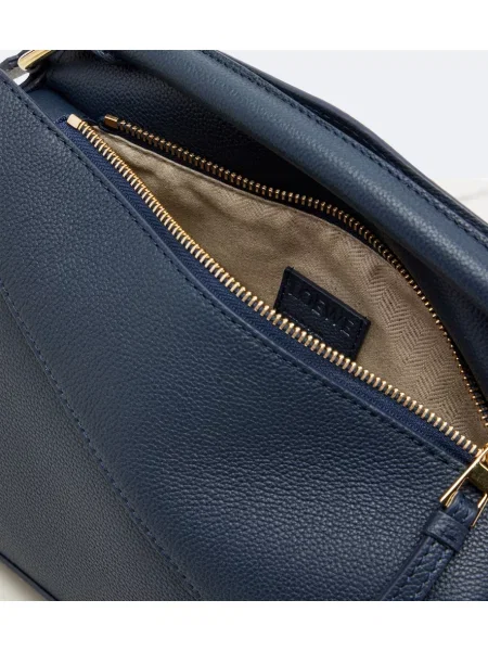 Top Loewe din piele albastru