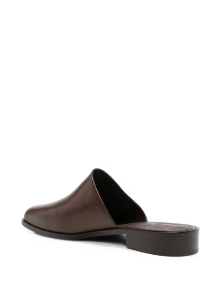 Chiloți Studio Nicholson din piele slip-on maro