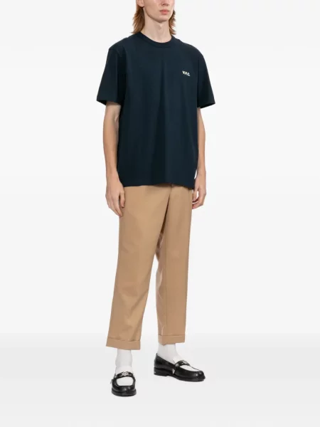 Tricou A.p.c. cu imagine albastru