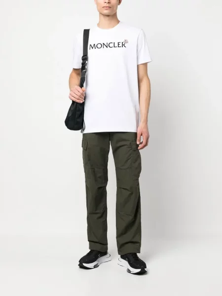 Raštuotas marškinėliai Moncler balta