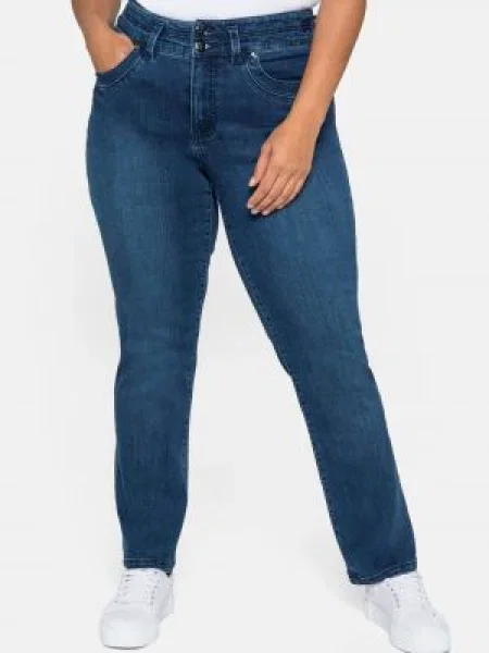 SHEEGO Jeans Manuela denim albastru