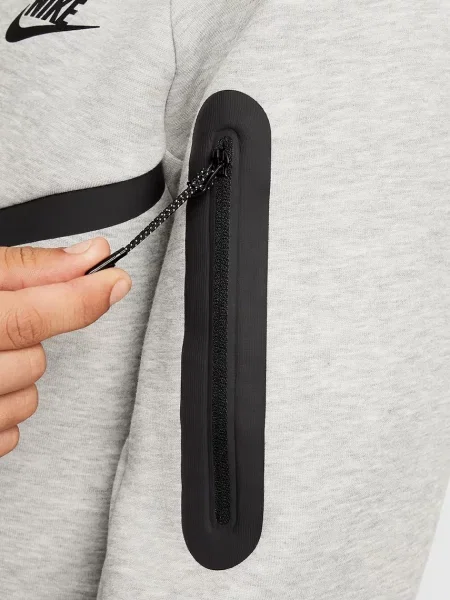 Férfi dzseki Nike Tech Windrunner Full Zip cave dark grey heather/black. Méret: S szürke