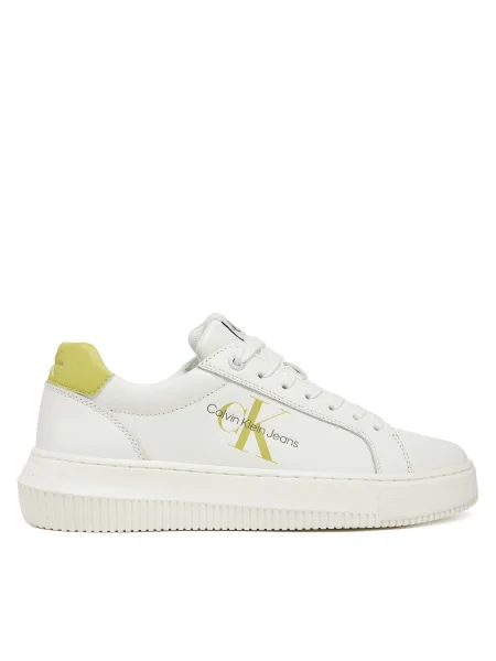 Sneakersy Calvin Klein Jeans biela