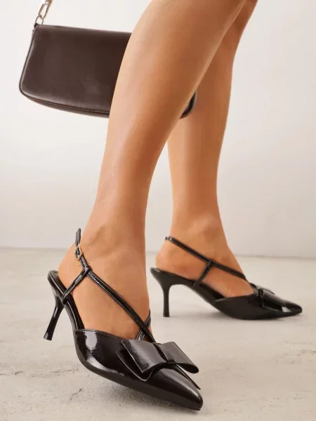 Pantofi stiletto Evithe maro