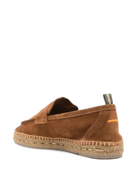 Espadrile Castaner din piele de căprioară maro