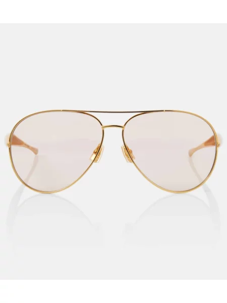 Ochelari de soare Bottega Veneta auriu