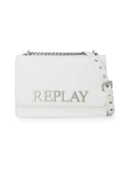 Torebka na łańcuszku Replay biała