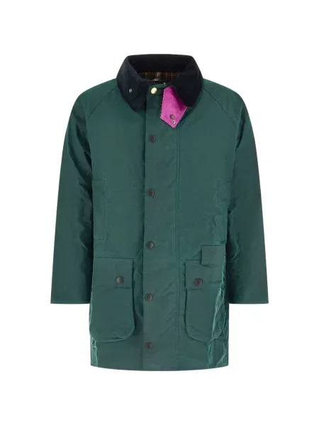 Gulerat geacă Paul Smith de catifea cord verde
