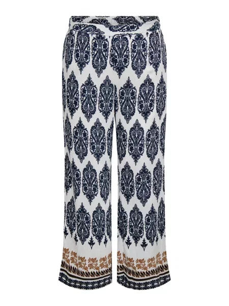 ONLY Carmakoma Pantaloni CARHavana maro / negru alb