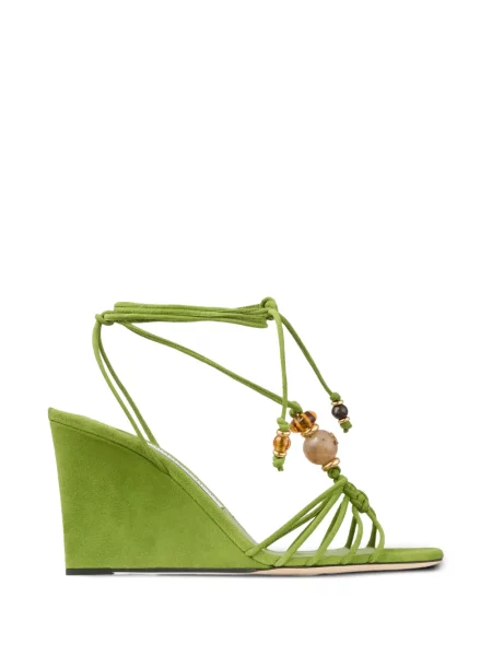 Sandale Jimmy Choo cu pană verde
