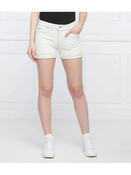 Pepe Jeans London Pantaloni scurți MABLE alb