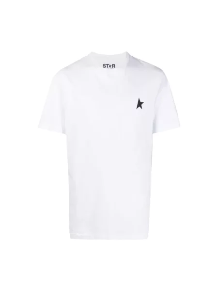 Koszulka Golden Goose z logo biała