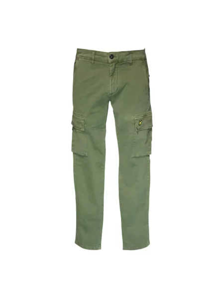 Spodnie cargo Lyle & Scott zielone