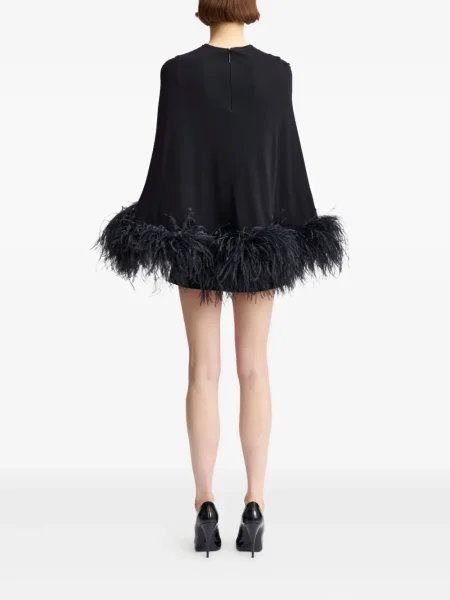 Rochie mini 16arlington cu pene de costum negru