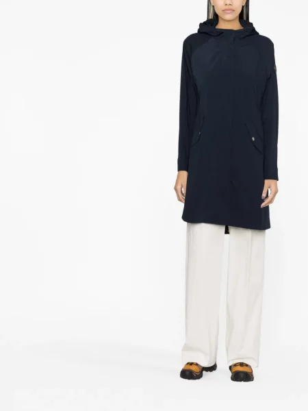 Parka Woolrich su gobtuvu mėlyna