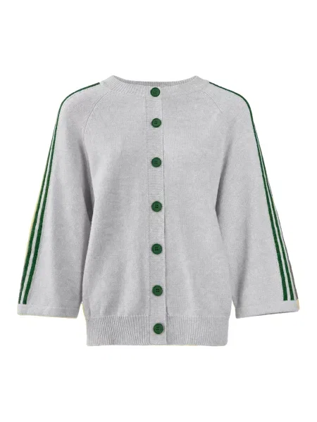 Imily Bela Geacă tricotată deschis / verde închis gri