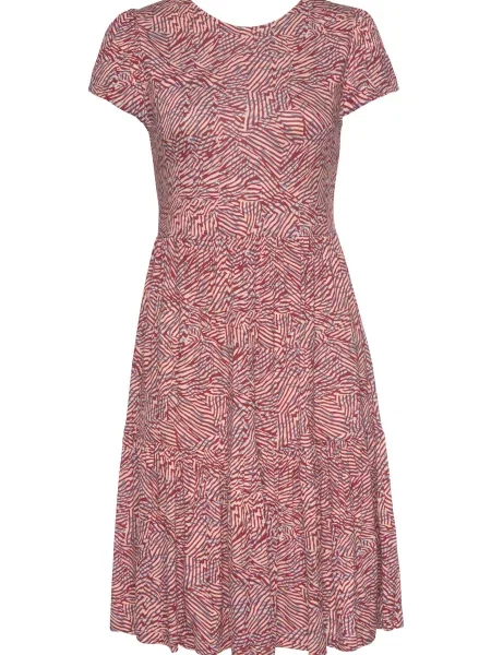 VIVANCE Rochie VIVANCE porumbel / portocaliu piersică / roşu închis albastru