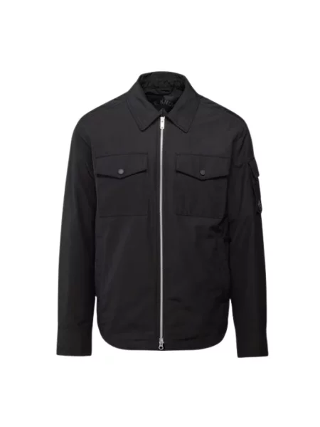 Moose Knuckles Kurtki Mężczyzna S Charlesbourg Shirt Jacket czarny