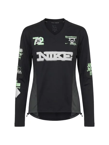 NIKE Tricou funcțional gri / verde deschis negru