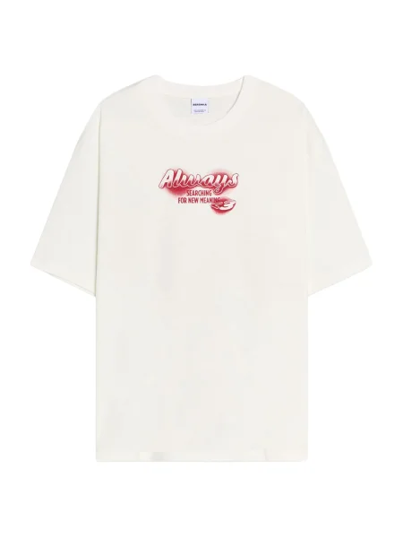 Bershka Majica rdeča bela