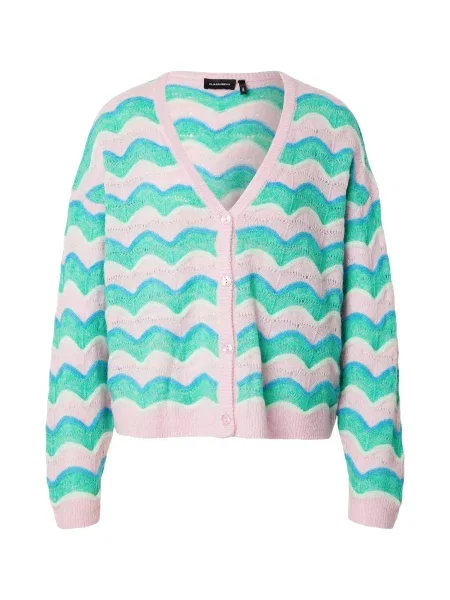 Elias Rumelis Geacă tricotată LUELLA azur / verde deschis / roz pal alb