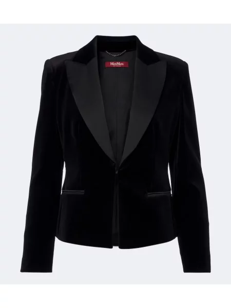 Sacou Max Mara de catifea elegant negru