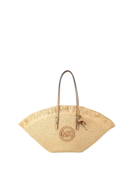 MICHAEL Michael Kors torebka koszyk z imitacji skóry beżowa