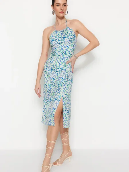 Rochie midi Trendyol țesută gri