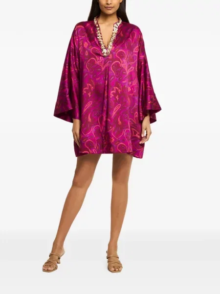 Rochie Cinq A Sept cu model paisley violet