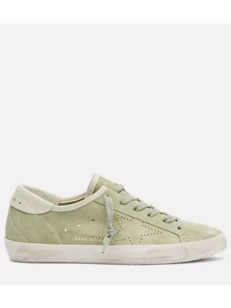 Superge Golden Goose iz semiša zelena