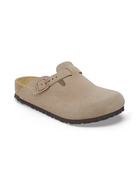 Klapki dziecięce Birkenstock Boston szerokość wąska beżowy 29 brązowe