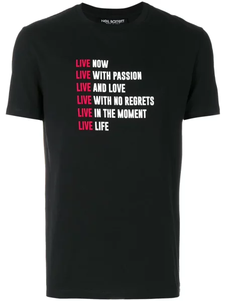 Tricou Neil Barrett cu imagine negru