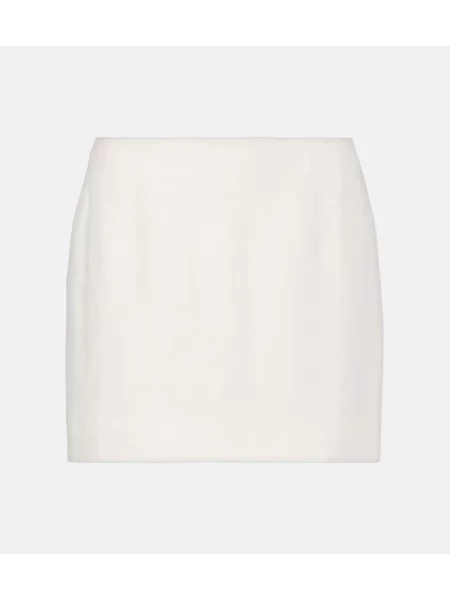 Lniana spódnica Faithfull biała