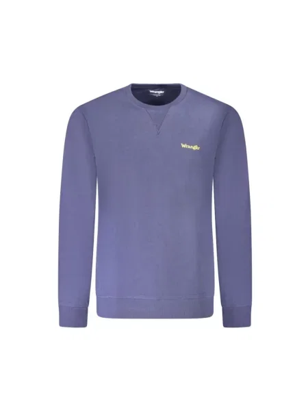 Bluza Wrangler klasyczna z nadrukiem niebieska