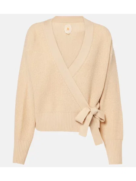 Cardigan Jardin Des Orangers de lână maro