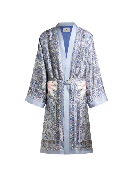 Halat Etro cu imagine cu model paisley albastru