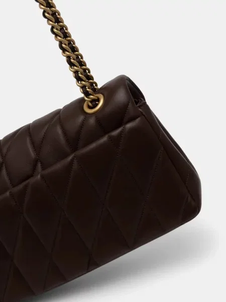 Шкіряна сумочка Coach коричневий