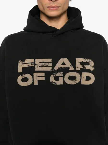 Суичър с качулка Fear Of God черно
