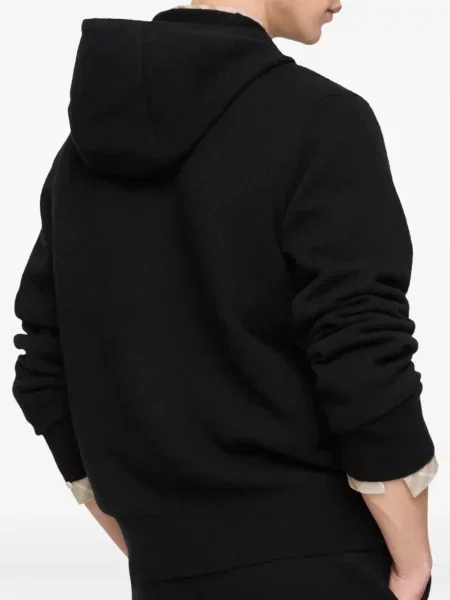 Hanorac cu glugă Burberry de lână negru
