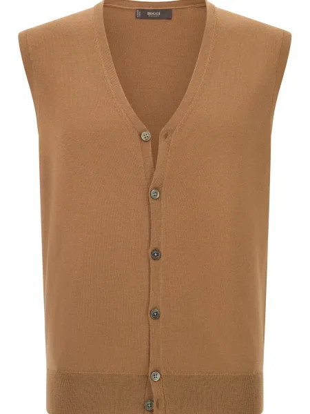 Boggi Milano Brezrokavnik umbra