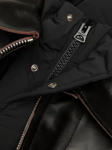 Geanta de piele Sacai negru